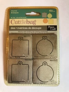 NEW ~ CUTTLEBUG ~ "CHARMS"  4 Metal Dies (4 STYLES) ~ PROVO CRAFT ~ 37-1204 - Picture 1 of 2
