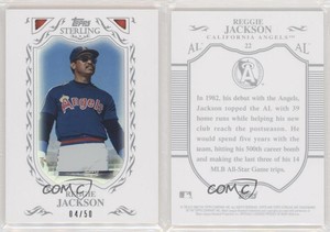 2009 Topps Sterling Framed White /50 Reggie Jackson #22 HOF