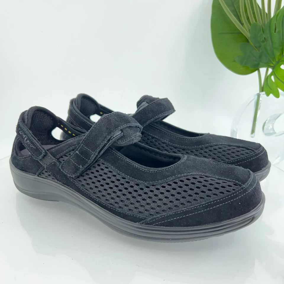 Orthofeet 893 Sanibel Mary Jane Women's 12 Wide Black Comfort Orthotic Shoes - Image 1 of 4