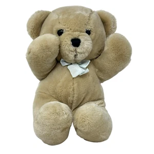 DAKIN Coccole Orsacchiotto 14" Beige Peluche 1979 Vintage Fiocco Peluche Marrone - Foto 1 di 9