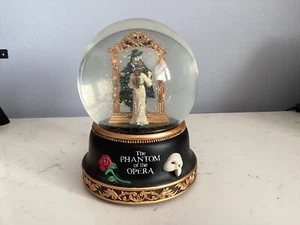 SAN FRANCISCO MUSIC BOX CO. PHANTOM OF THE OPERA MUSIC OF THE NIGHT SNOW GLOBE - Picture 1 of 10