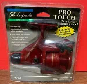 Mulinello da Pesca Shakespeare PT40 Pro Touch Trascinamento Posteriore Spinning NOS FS - Foto 1 di 6