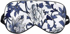 OLESILK Mascherina Fantasia X Dormire 100% Seta Con Tappi Per Orecchie Custodia