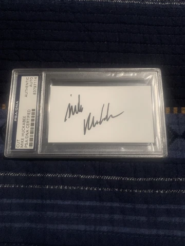 Mike Huckabee Signed CUT Auto Autographed PSA/DNA Certified PSA Cover