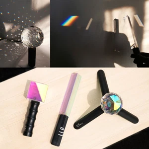 Photography Studio Crystal Ball Square Triple Prism Optical Glare Light Effect - Picture 1 of 16