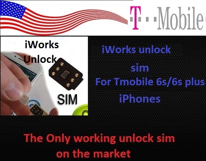iphone sim for Tmobile  6s/ 6s plus iphones only working rsim r sim - Image 1 of 1