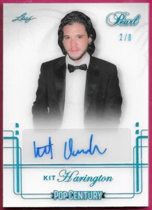 KIT HARINGTON #PBA-KH1 autógrafo azul perla 2/8 hoja metal siglo 2024 - Imagen 1 de 2