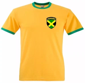 Jamaica Jamaican Reggae Boyz National Football Team T-shirt Unisex Adult Cotton - Picture 1 of 2
