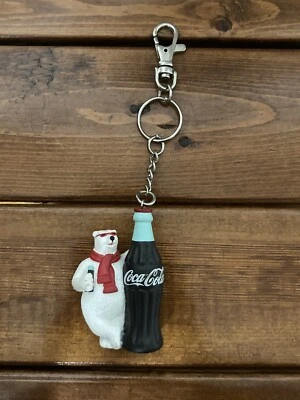 Coca Cola Oso Polar Botella Amigo Llavero Vintage Llavero MD6 Gafas de sol Blanco Foto 1 de 4