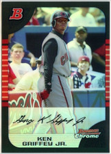2005 Bowman Chrome Refractor Ken Griffey Jr. *CINCINNATI REDS*