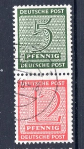 Ocupación aliada, Sajonia Occidental, inquilino SE Mi. S ZD 4, VF ++ usado - Imagen 1 de 1