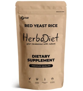 Red Yeast Rice Extract Powder 3% Monocolin K Cardiovascular Cholesterol Support - Picture 1 of 3