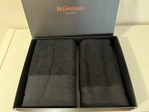 YSL Yves Saint Laurent Beauty Black Towel Set - Picture 1 of 3
