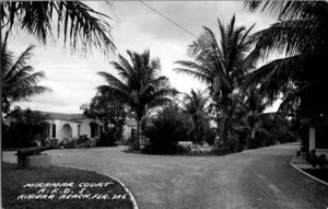 Miramar Court Rivera Beach Florida Vintage Real Photo Postcard Hotel Advertising - Picture 1 of 1