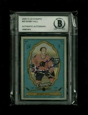 Bobby Hull 2009-10 Upper Deck CHAMP'S Auto! BAS Beckett Authentic! ON-CARD! HOF!