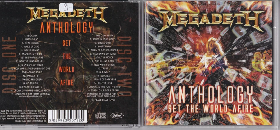 Megadeth ‎-Anthology: Set The World Afire- 2xCD Capitol Records near mint - Bild 1 von 1
