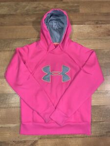 Under Armour Storm Hoodie Pink Cold Gear Charged Cotton Women’s Size Small S