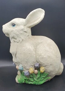 Vintage Paper Mache Rabbit Easter Bunny Decor Large 15“ tall Handmade Glitter - Picture 1 of 8