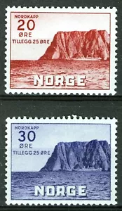 23 Norwegen 1938, NK 223-24, MNH, 2. Nordkap Satz, MI 198-99, SC #B9-B10. - Bild 1 von 1