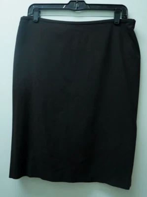 Giorgio Armani Italy Sz 42 Black Wool Pencil Skirt Career - Image 1 of 4