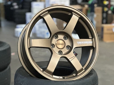 Nuevo 18x8,5 ET35 NK TE37 BRONCE (4 ruedas) 5X114,3 Lexus Honda Toyota Nissan Mazda Foto 1 de 4