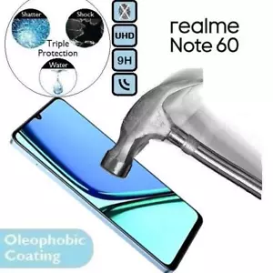 100% Genuine Tempered Glass 9H Screen Protector (Note60) For Realme Note 60 - Picture 1 of 2