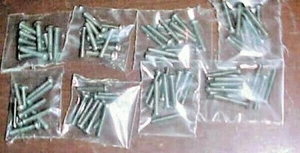 10 PIECES 1914-1952 ERECTOR SET PART S 62- 7/8 ORIGINAL NICKEL DARK PATINA - Picture 1 of 2