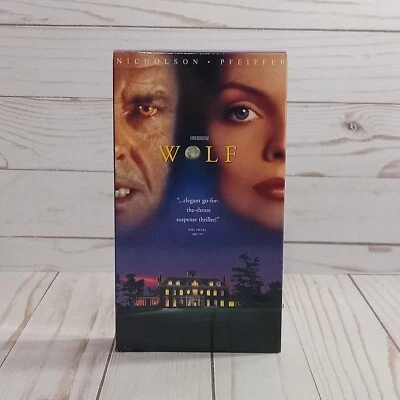 Wolf VHS Tape 1994 Horror/Thriller Jack Nicholson Michelle Pfeifer - SHIPS FREE - Image 1 of 4