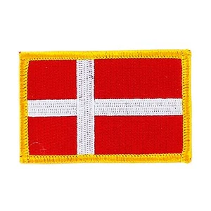 Parche bandera PATCH DINAMARCA 7x4,5cm bordado termoadhesivo nuevo - Bild 1 von 1