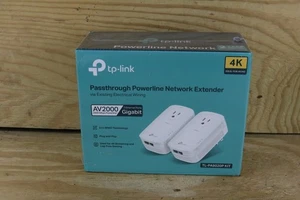 TP-LINK AV2000 2-Port Gigabit Passthrough Powerline Network Extender 4K Kit New - Picture 1 of 7