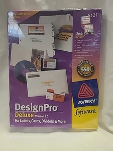 Avery 5121 DesignPro Deluxe 2000 CD ROM Labels Cards Dividers & More Version 4.0 - Afbeelding 1 van 4