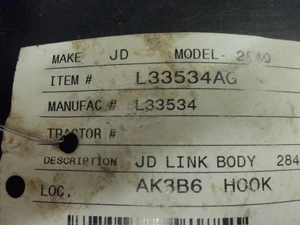 JOHN DEERE - ZUGLENKERGEHÄUSE L/H (GEBRAUCHT) - L33534 - U34E - Bild 1 von 4