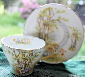Shelley Demi Tasse Tasse & Untertasse Set "Daffodile Time" - Bild 1 von 1