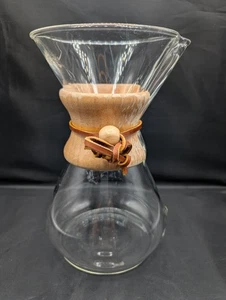 Coffee Maker Glass Carafe Chemex 8c 40oz 9" HandBlown PourOver Varad Vintage USA - Picture 1 of 12