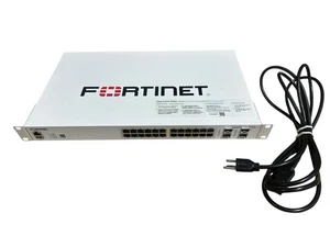 FORTINET FortiSwitch 124F-FPOE 24-Port Managed Network Switch FS-124F-FPOE - Picture 1 of 6
