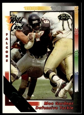 Moe Gardner #151 1992 Wild Card 10 Stripe Atlanta Falcons A - Image 1 of 2