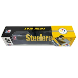 NFL Pittsburgh Steelers Desk Mat Non-slip Nylon Fabric 31.5 x 12 inch Pad - Picture 1 of 7