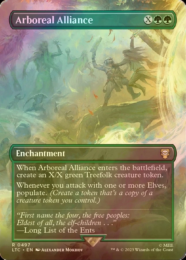 MTG FOIL FOIL Arboreal Alliance No.497 Full Art English LTC - Image 1 of 1