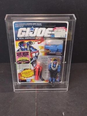 GI Joe Snake Eyes Commando 1990 Hasbro MOC New Sealed W Acrylic Case - Image 1 of 4