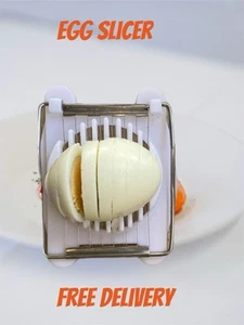 Egg Slicer Cutter Stainless Steel Wire | Kitchen Tool for Boiled Egg Slicing - Picture 1 of 3