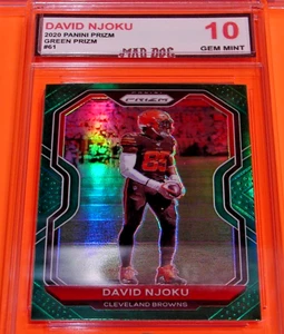 DAVID NJOKU***2020 Panini PRIM-GREEN #61***GEM 10--BROWNS--MAD Dog GRADED - Picture 1 of 1