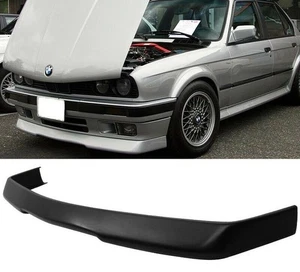 GTR Front Bumper spoiler/ splitter For BMW E30 Facelift Skirt addon lip Valance - Picture 1 of 6