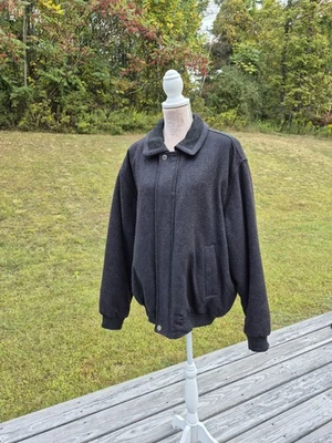 London Fog Mens Dark Grey Wool Jacket Coat Size XL - Image 1 of 4