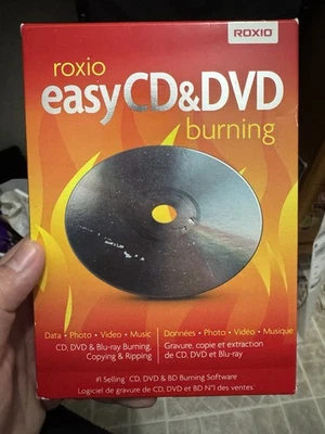 Roxio Easy CD & DVD + Blu-Ray Burning software PC NEW video convert ripping copy - Image 1 of 4