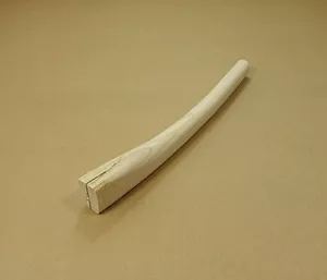 HICKORY 15,7" Single Bit Bent AXE HANDLE - Picture 1 of 5