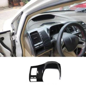For Honda Civic 8th 2006-2011 Carbon Fiber Dashboard Frame Decor Cover Trim 1pcs - Imagen 1 de 5