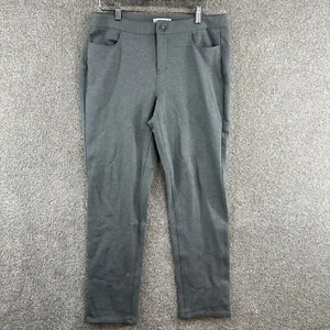 Coldwater Creek Women's Pants Size 10 Gray Mid Rise Straight Leg Pockets - Picture 1 of 12