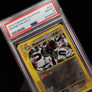 Pokemon TCG - Magneton H16 Aquapolis Holo Rare - PSA 8 NM/MT - Picture 1 of 3