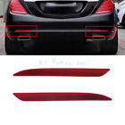 For Mercedes S Class W222 Amg Rear Left & Right Red Bumper Reflector Lamp Strip