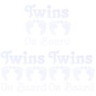  3 Pack Twins on Board Sticker for Stripe Car Stickers Reflective